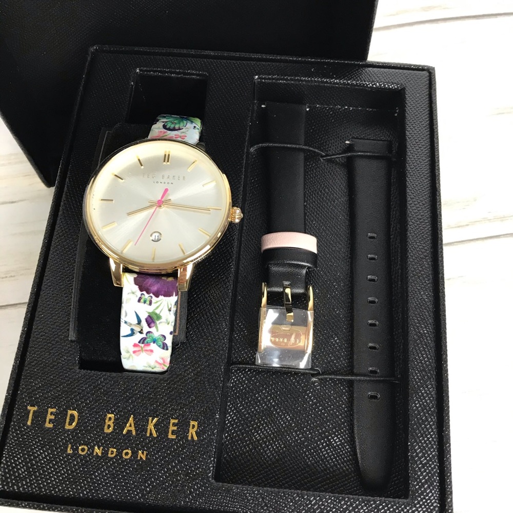 Ted Baker London Women's 2 in 1 Leather Strap Watch. - Picture 4 of 8